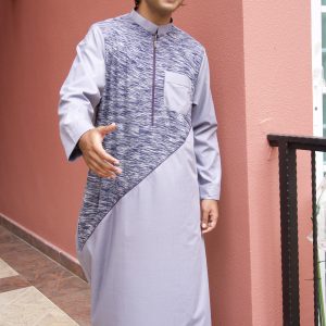 Men's Gray Thobe - Classic Elegance