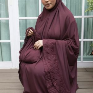 Deep Burgundy Prayer Set