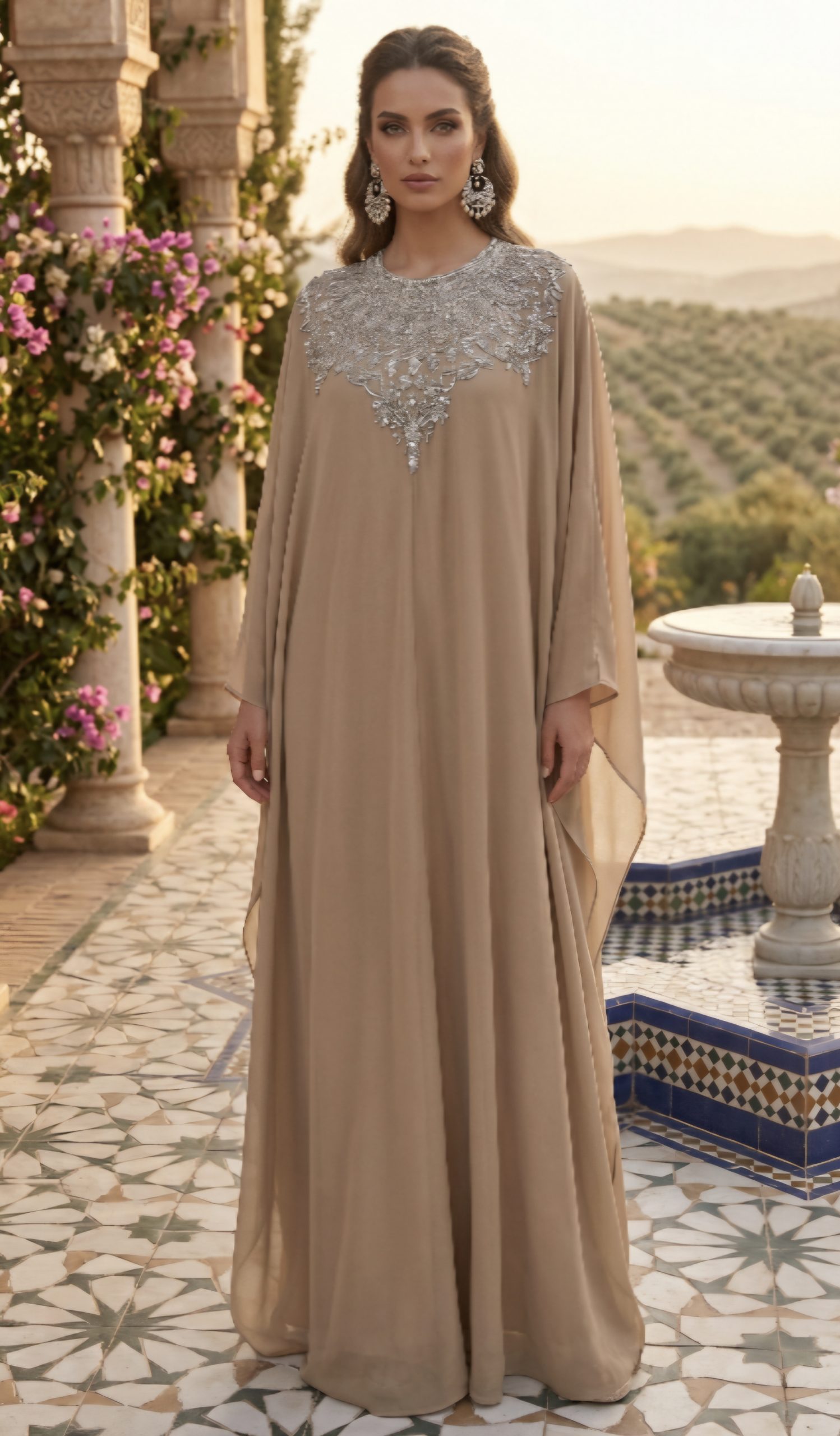 Aura Exotic Flowing Georgette Gown